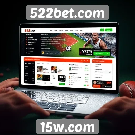 Interface e experiência do usuário no site 522bet.com